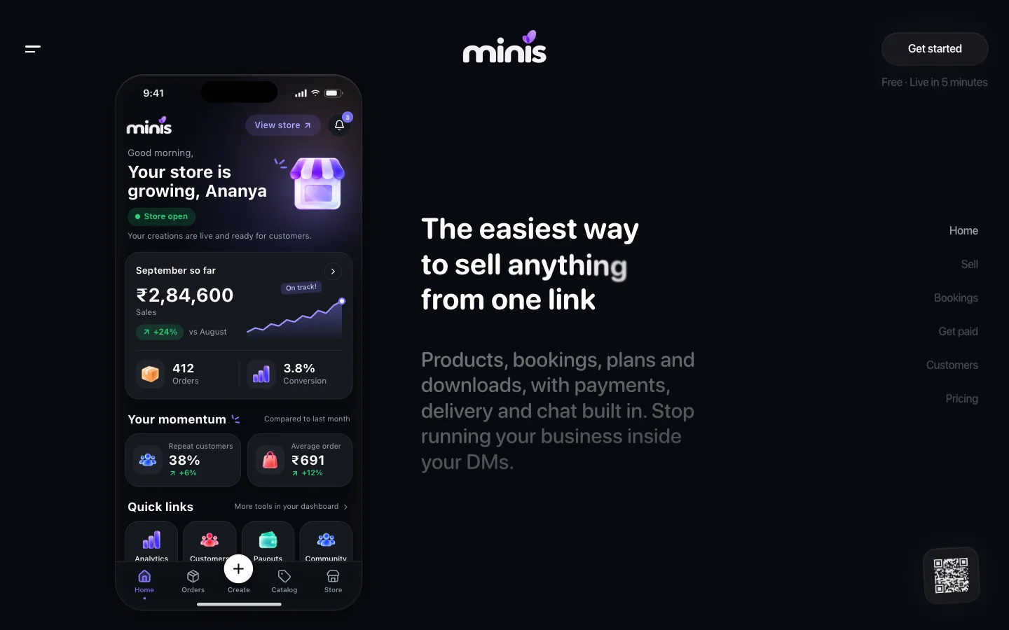 Minis website