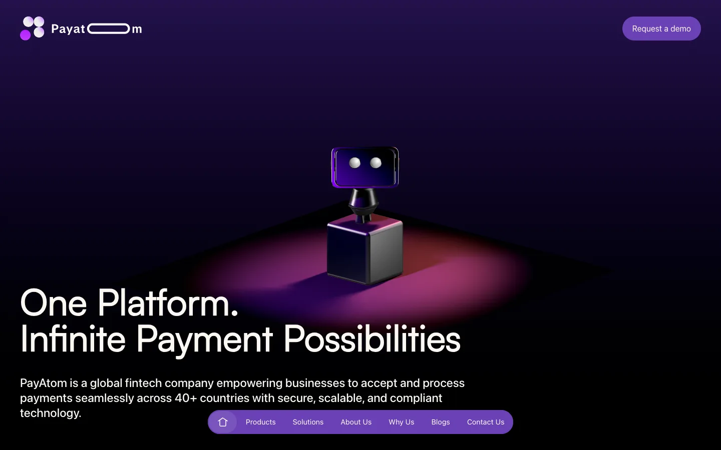 PayAtom website