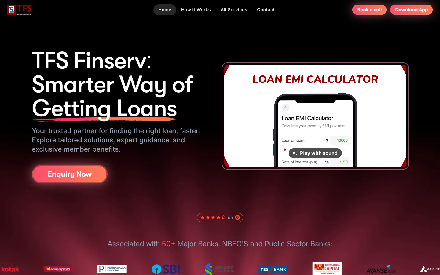 TFS Finserv website