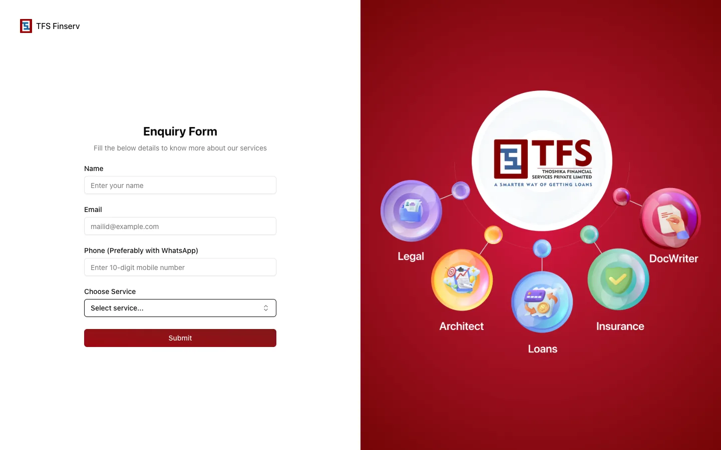 TFS Finserv screenshot